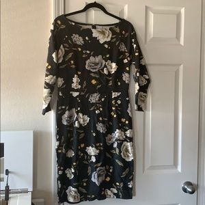 Old navy floral ponte dress